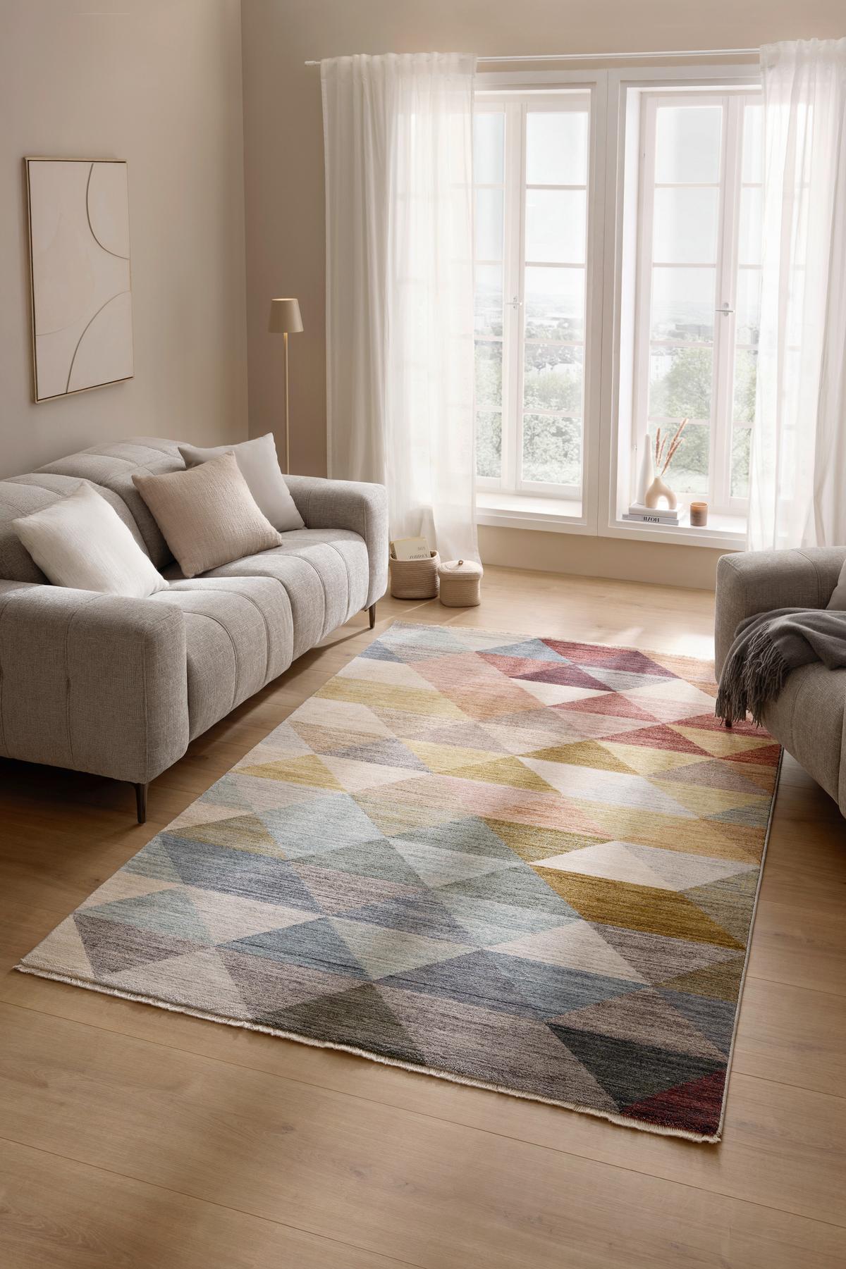 TKANÝ KOBEREC VEYA - viacfarebná, Modern, textil (120/160cm) - Mömax