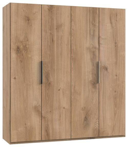 Drehtürenschrank B: 200 cm Level, Eiche Dekor - Eichefarben, MODERN, Holzwerkstoff (200/216/58cm) - MID.YOU
