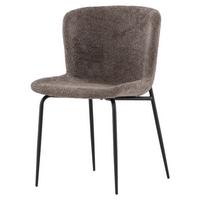 Stuhl-set Modesto - Dunkelgrau/Schwarz, Design, Kunststoff/Textil (48/79,5/54cm) - Livetastic