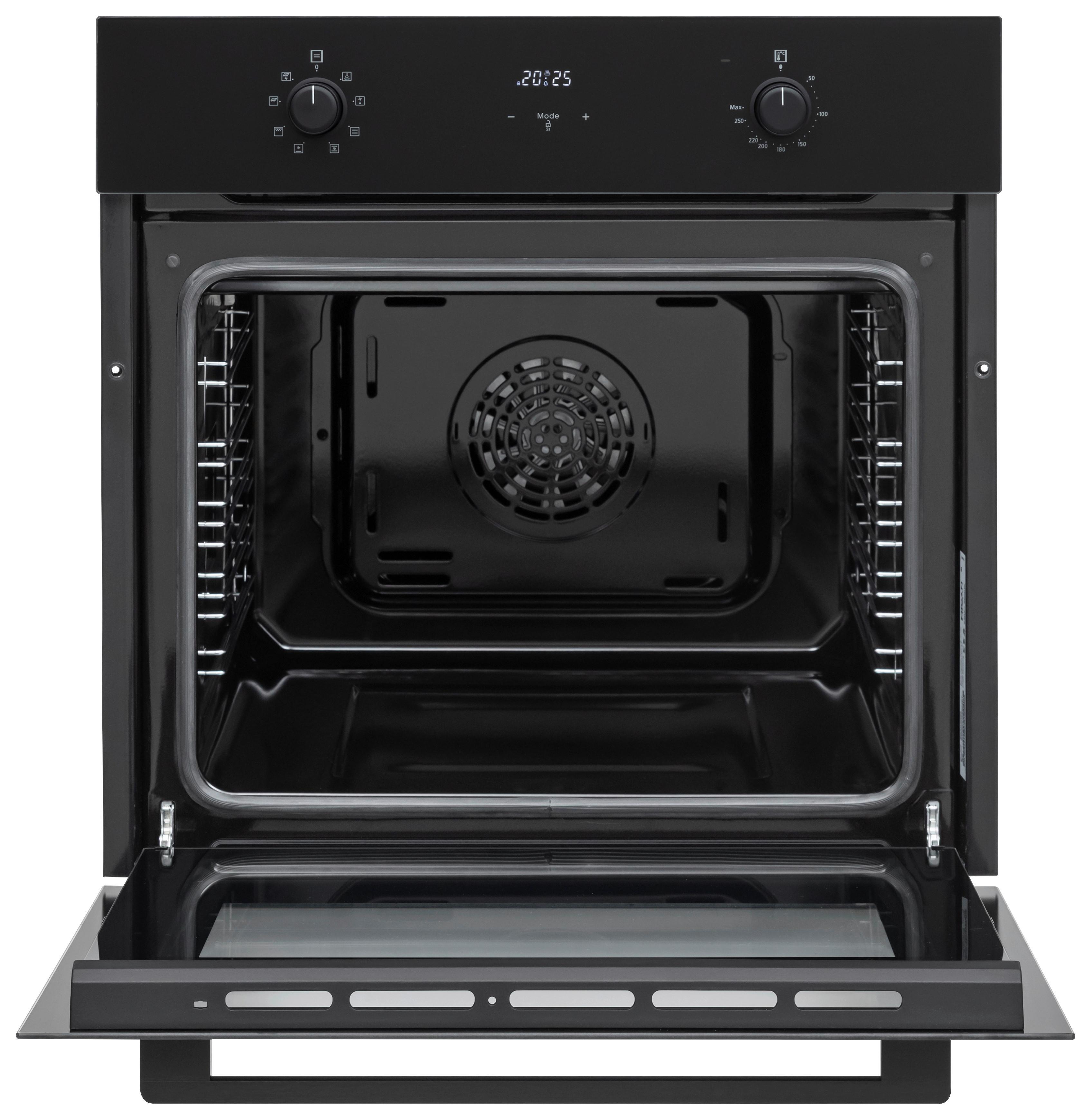 Einbaubackofen Boahsd65 - Schwarz, Basics, Glas/Metall (59,5/59,5/57cm) - Mican