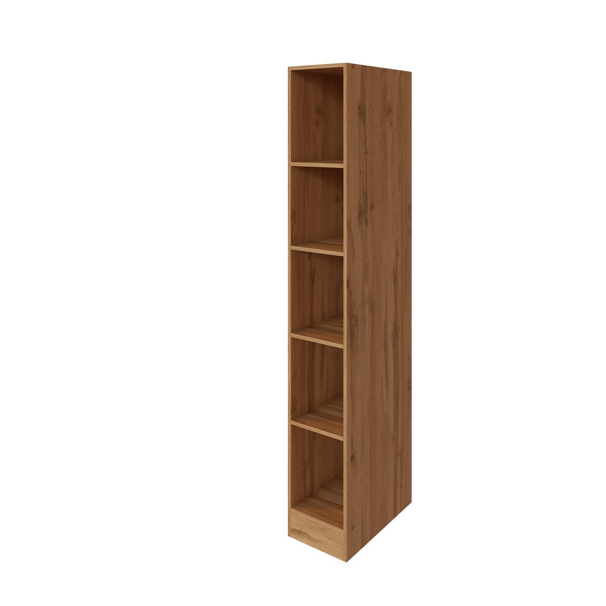 Regal Offen Mit 4 Einlegeböden 30 Cm Eichefarben - Eichefarben, MODERN, Holzwerkstoff (30/200/60cm) - Held