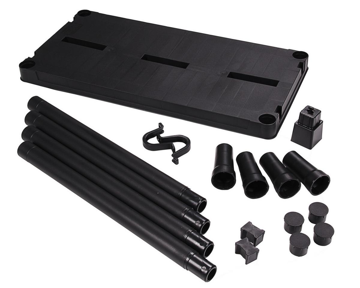 Regalsystem Anthrazit B: 60 cm 2 Stück - Anthrazit, Basics, Kunststoff (60/138/30cm)