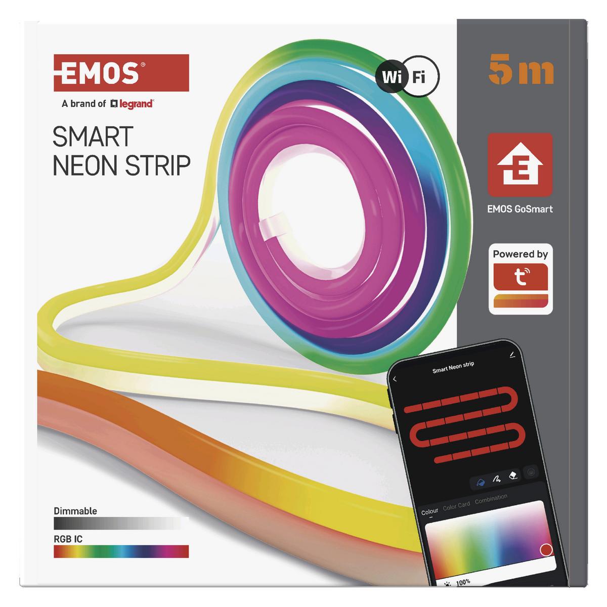 Led Szalag Rugalmas Gosmart Kb. 5m - többszínű, Basics, műanyag (500cm)