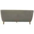 3-Sitzer-Sofa Monaco Greige, Füße Echtholz - Greige/Eichefarben, MODERN, Holz/Textil (181/82/85cm) - Luca Bessoni