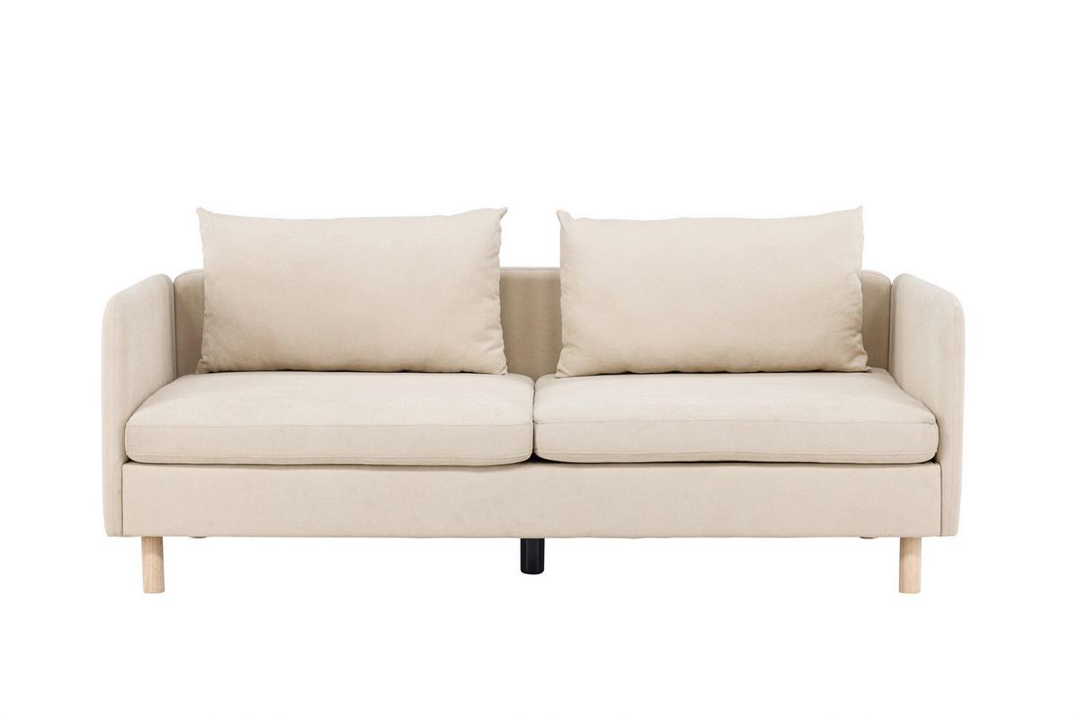 2-sitzer-sofa Zero Beige B: 197cm - Beige, MODERN, Holz/Textil (197/83/102cm) - Livetastic