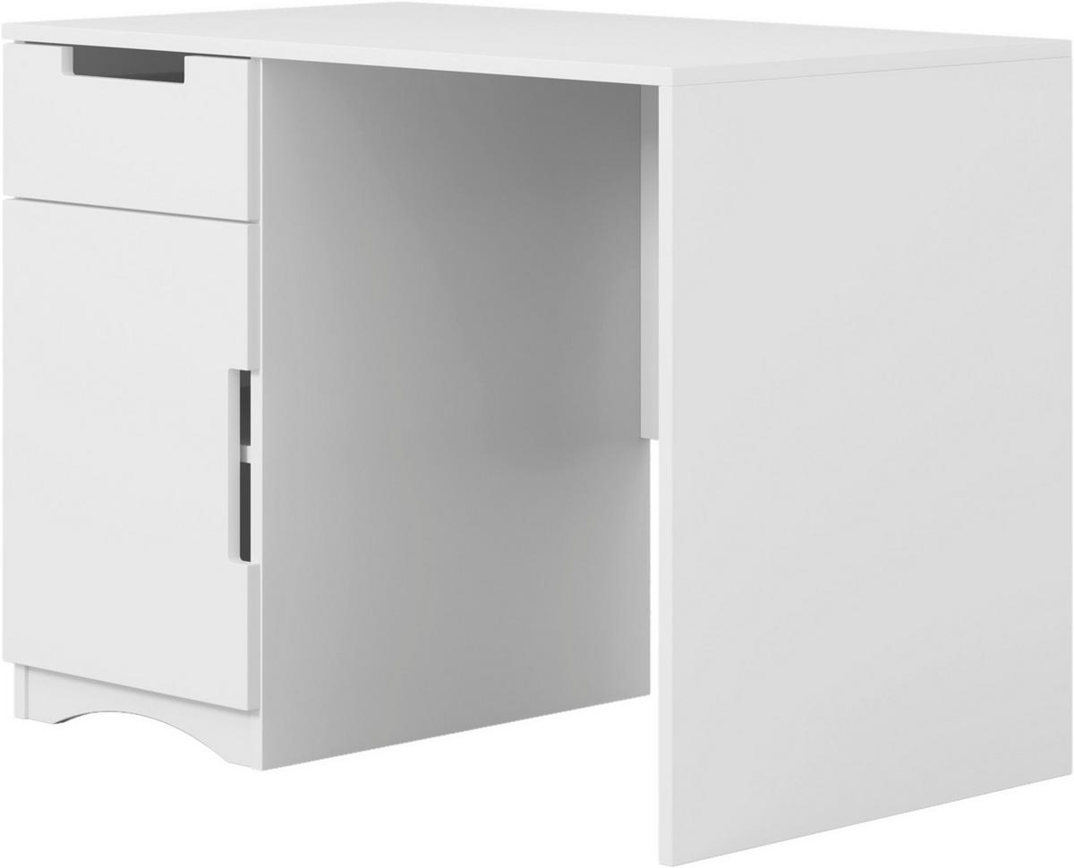 JUGENDSCHREIBTISCH Classic Weiß L: 100cm - Weiß, MODERN, Holzwerkstoff (100/60/75,5cm) - MID.YOU