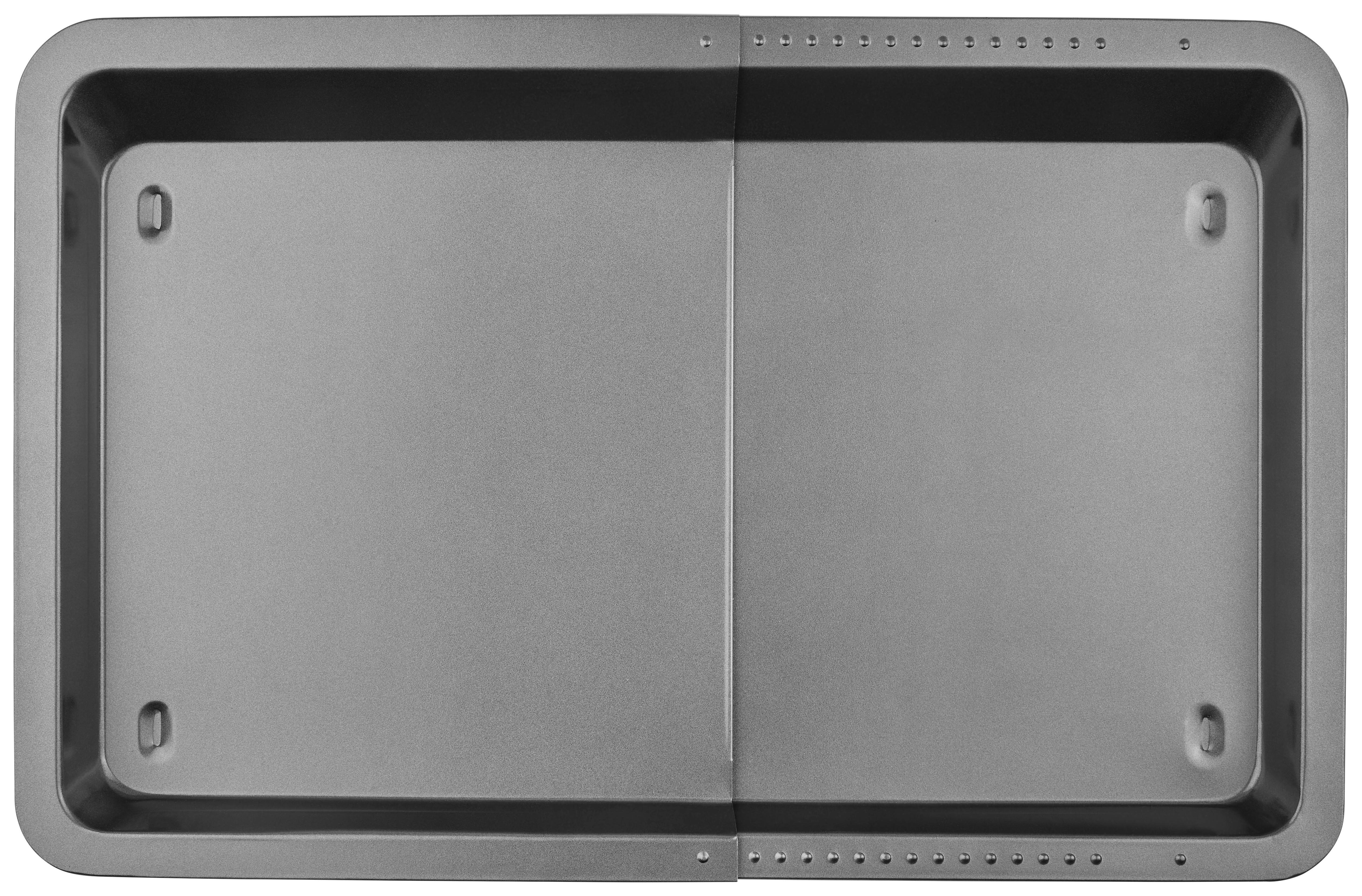 Backblech Ausziehbar Bxl 33-53x33 Cm - Grau, ROMANTIK / LANDHAUS, Metall (33-53/33/3cm) - James Wood