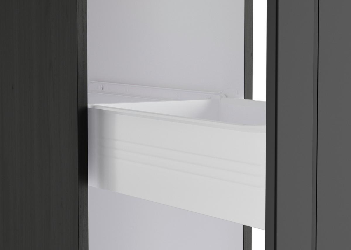 Apothekerschrank Meran B: 30 cm Grau - Grau, LIFESTYLE, Holzwerkstoff (30/200/60cm) - Held