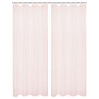 Schlaufenvorhang Nessi - Rosa, Basics, Textil (135/245cm)