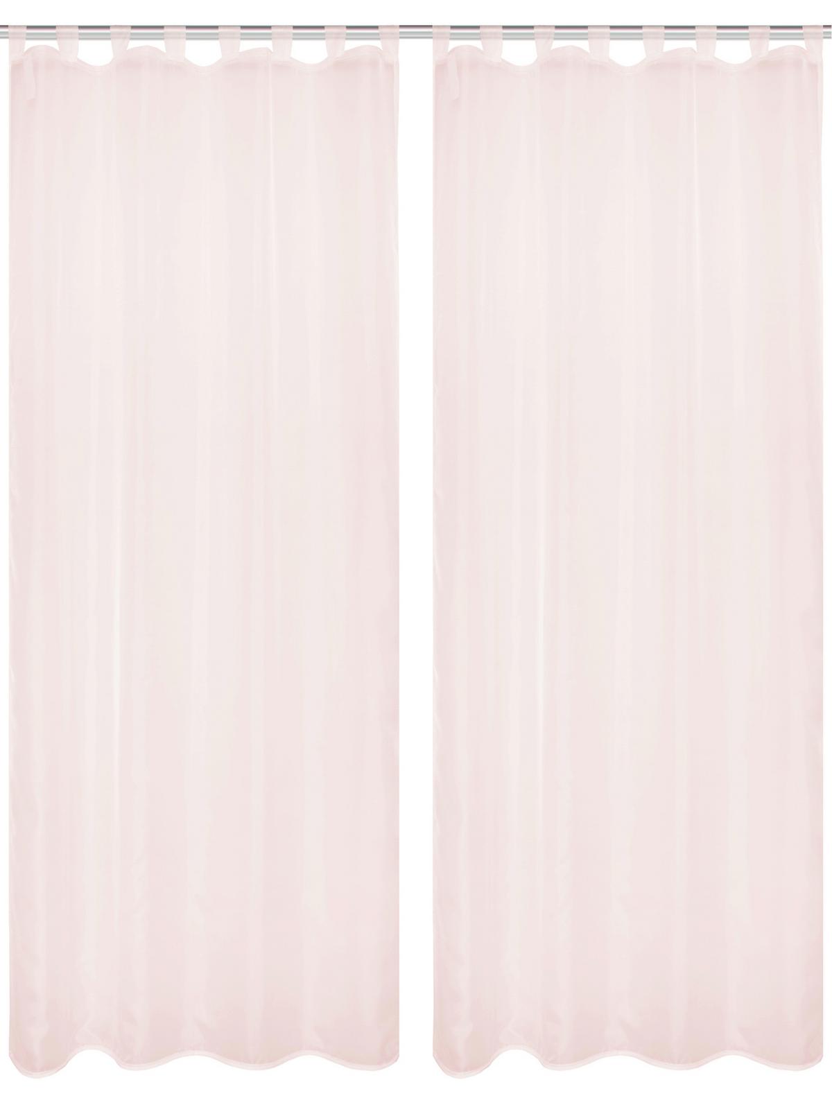 Schlaufenvorhang Nessi - Rosa, Basics, Textil (135/245cm)