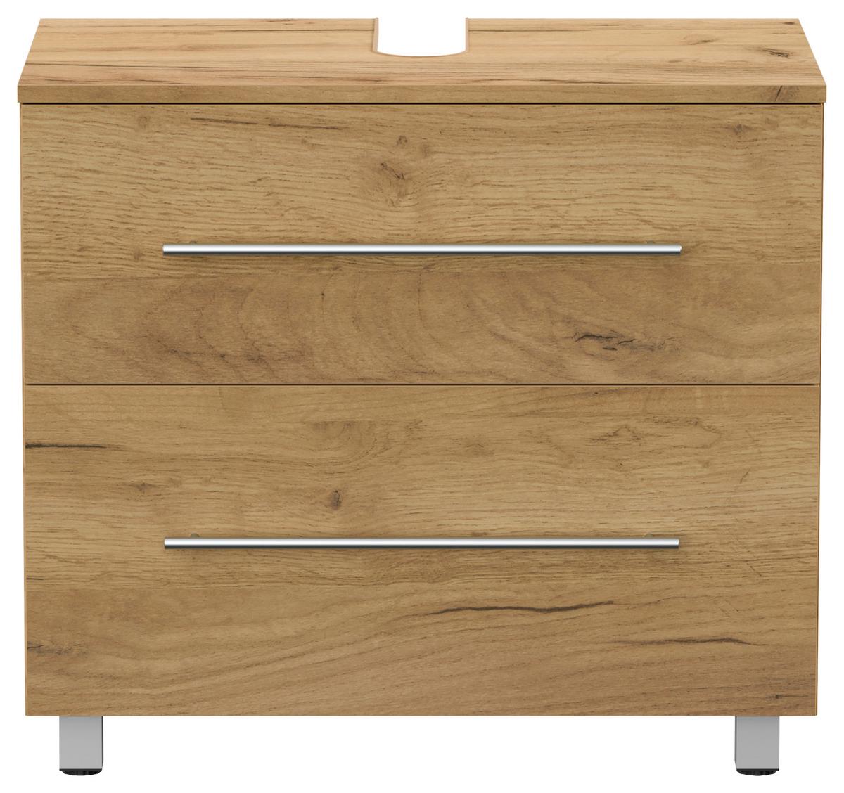 Waschbeckenunterschrank Mondial Eiche Dekor B: 70 cm - Eichefarben, MODERN, Holzwerkstoff (70/63/41,6cm) - MID.YOU