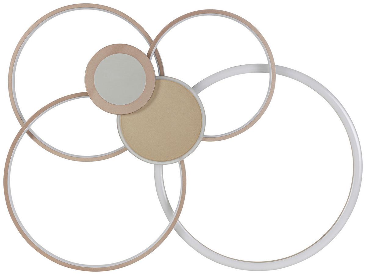 STROPNÍ LED SVÍTIDLO GENIAL - cappuccino/šampaňská, Moderní, kov/plast (80/64/9cm) - Mömax