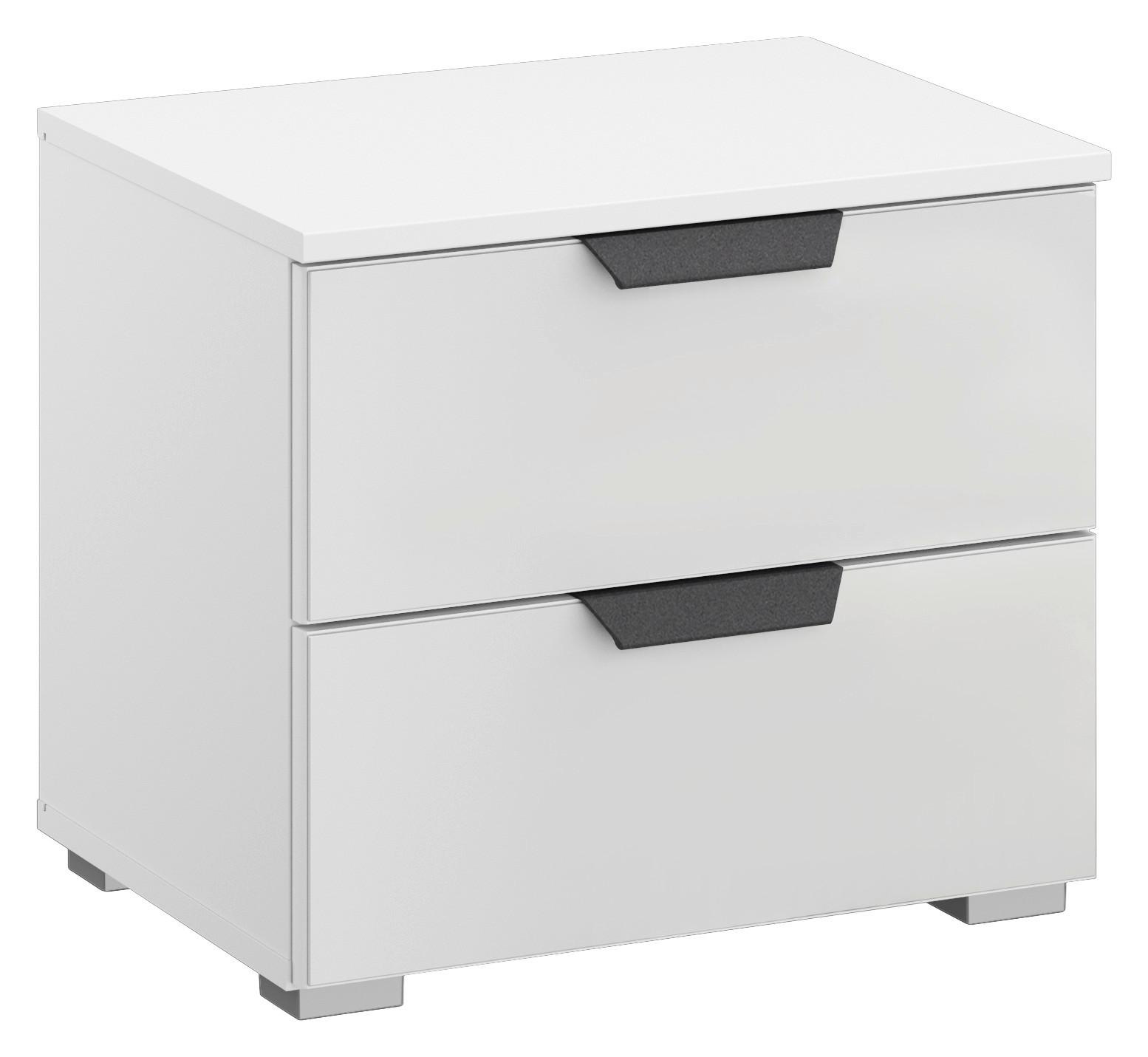 Nachtkästchen Artemis Weiß, H:43cm