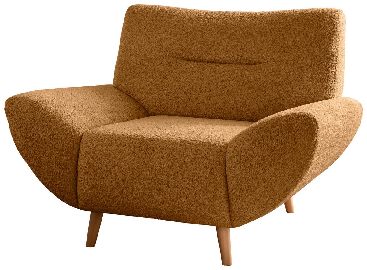 Sessel Drago, Goldfarben B: 111 Cm - Wildeiche/Goldfarben, KONVENTIONELL, Textil (111/81/90cm) - MID.YOU