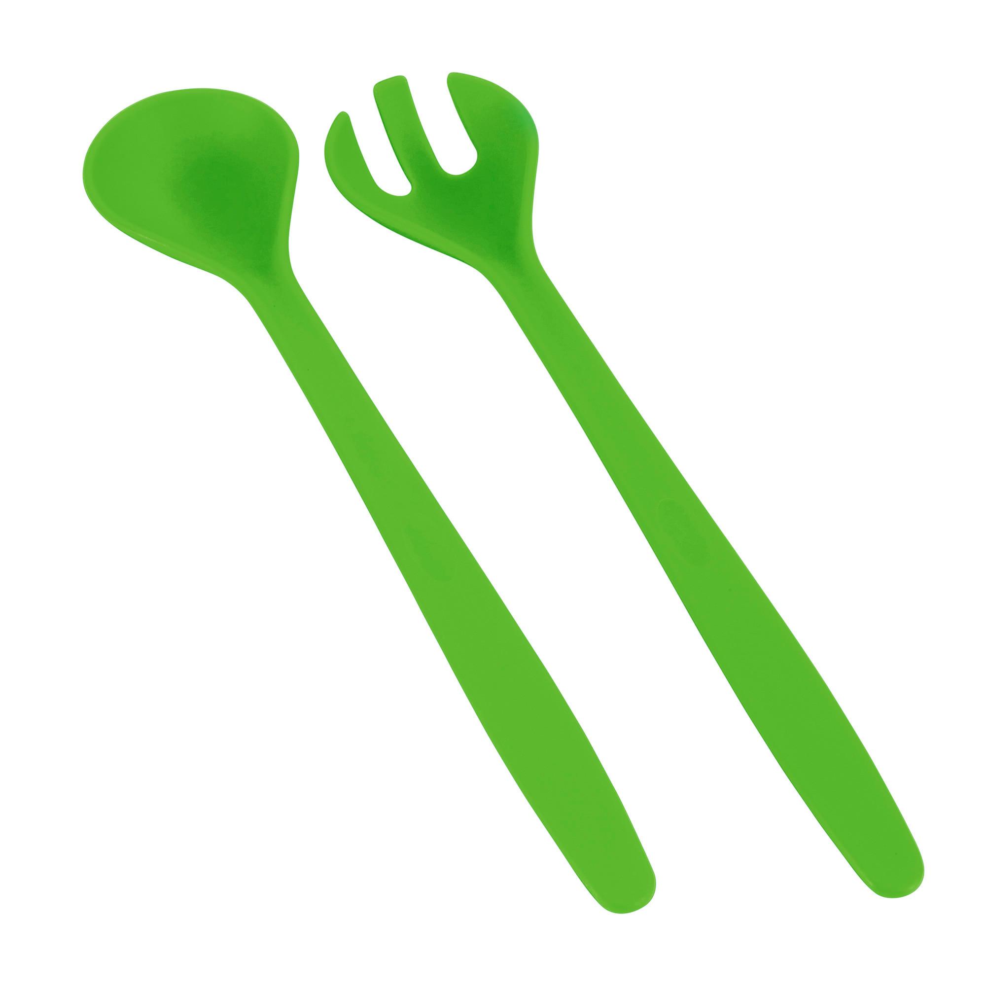 Salatbesteck Kunststoff mint Grün