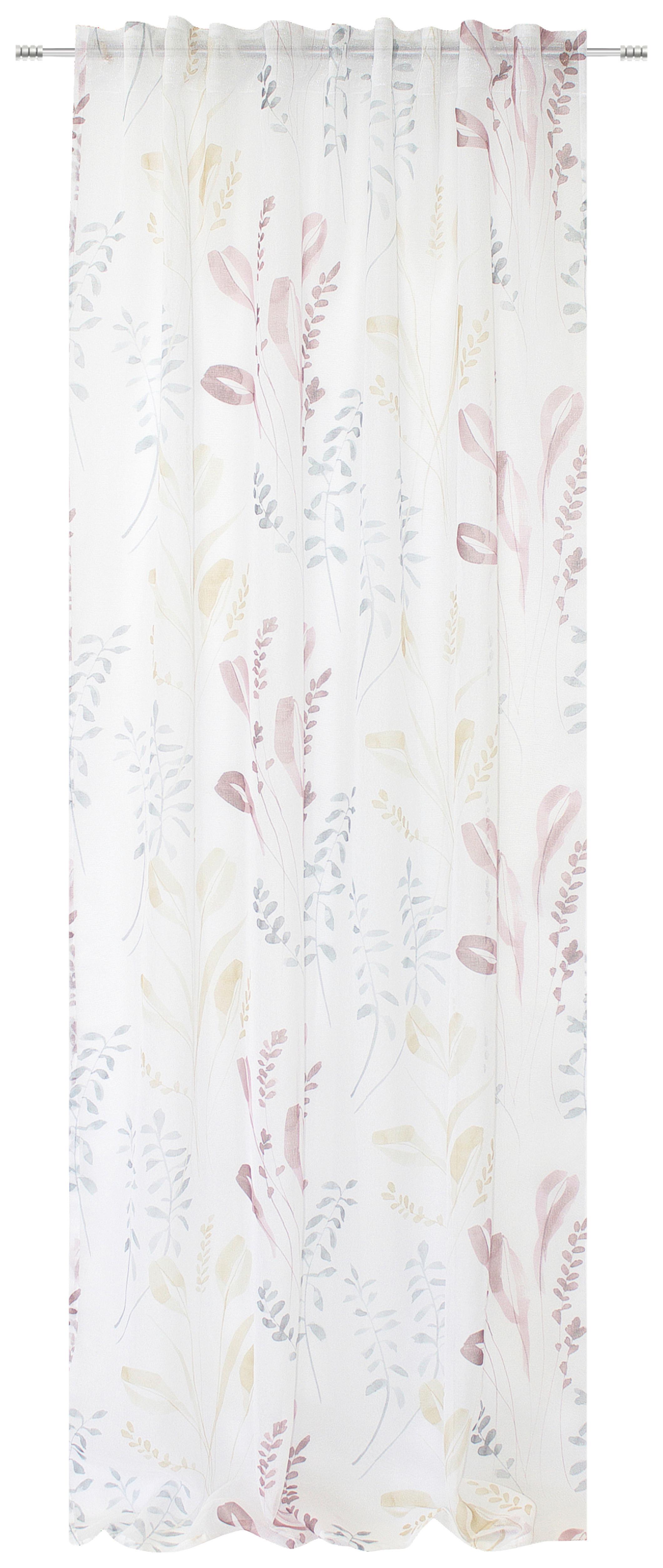 Készfüggöny Kb. 140/245cm - rózsaszín, Romantik / Landhaus, textil (140/245cm) - James Wood