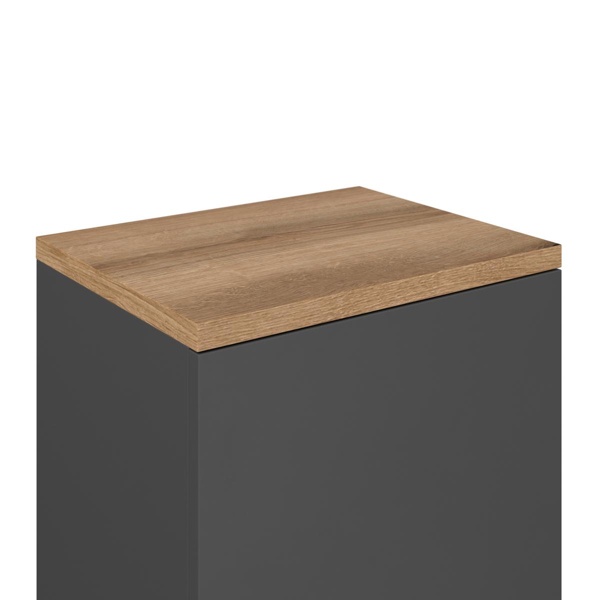 HÄNGESCHRANK COTIA COTLS 3 - Eichefarben/Anthrazit, MODERN, Holzwerkstoff (40/73/30cm) - James Wood