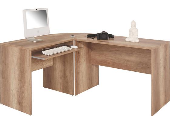 Rohový Písací Stôl 4-you - farby dubu, Moderný, drevený materiál (174/78/139cm) Rohový Písací Stôl 4-you - farby dubu, Moderný, drevený materiál (174/78/139cm)