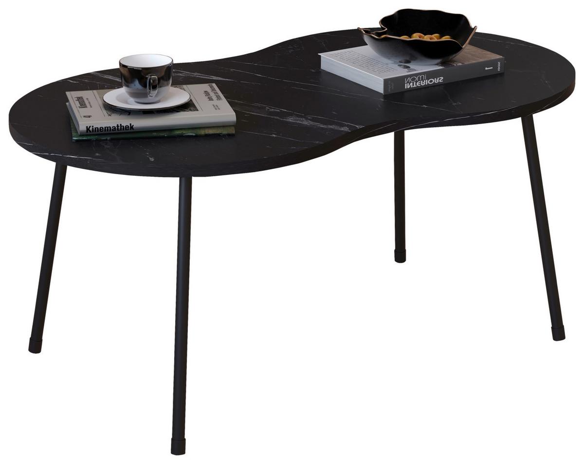 Couchtisch Mirola Schwarz L: 90 Cm - Schwarz, Design, Holzwerkstoff (90/41/42cm) - MID.YOU