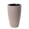 Obal na květináč MIRA 40 - šedohnědá, Konvenční, plast (39/58,0/38,5cm) - Mömax