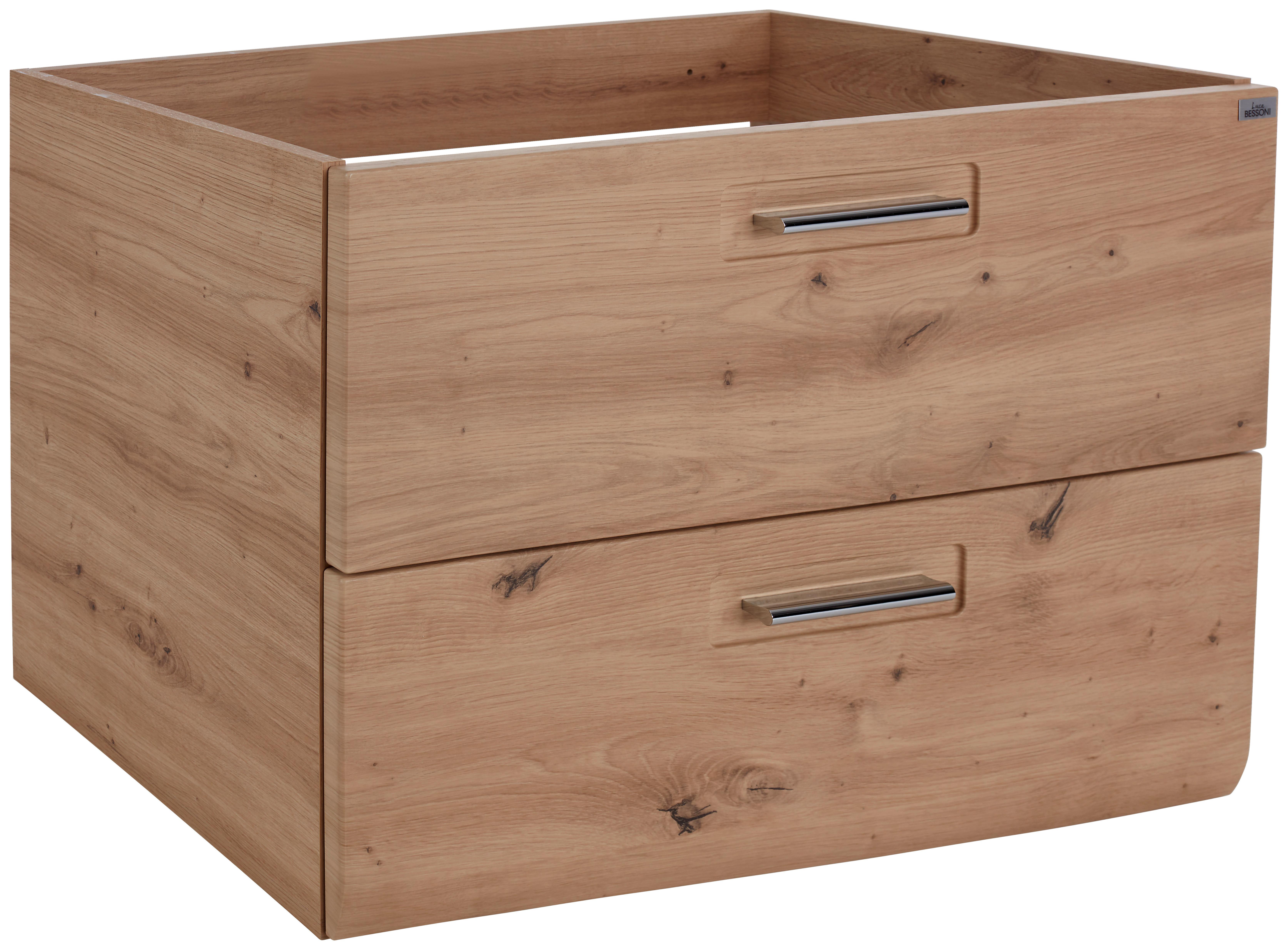 Waschbeckenunterschrank Mit Soft-Close Avensis, B: 75 cm - Eichefarben, MODERN, Holzwerkstoff (75/53/45cm) - Luca Bessoni