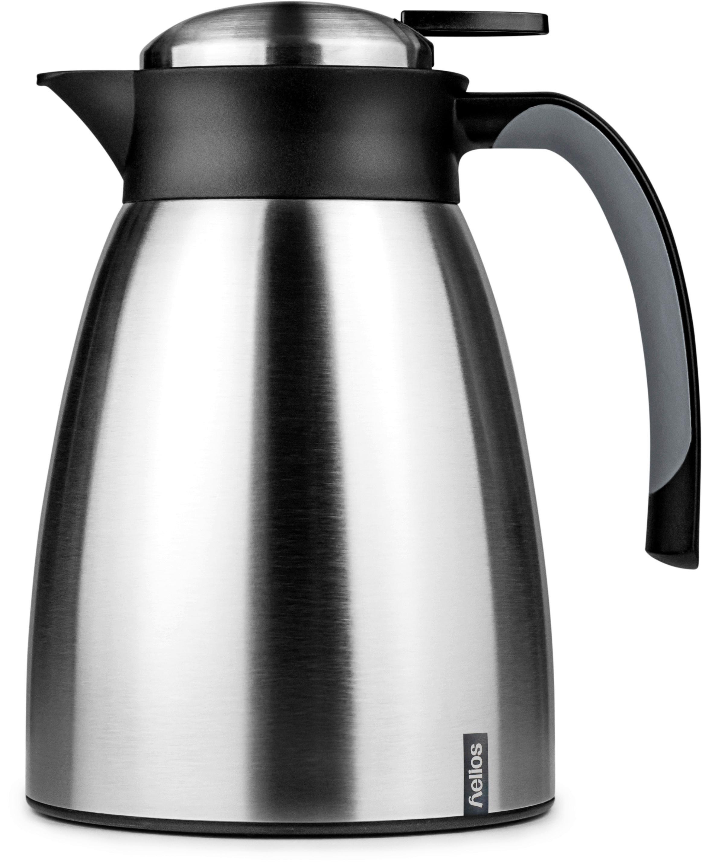 Isolierkanne Ikara Edelstahl 1,0 Liter - Silberfarben, Basics, Metall (17.5/13.5/20.5cm)