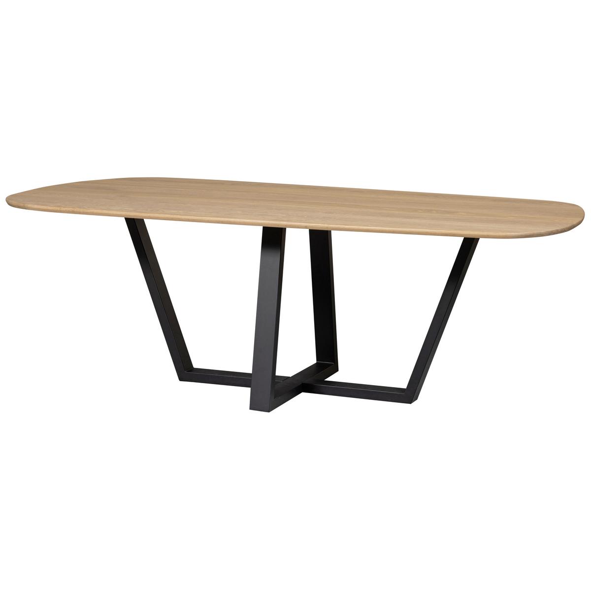 TISCHGESTELL Tablo Schwarz B: 147cm - Schwarz, MODERN, Metall (147/73/71cm) - Livetastic