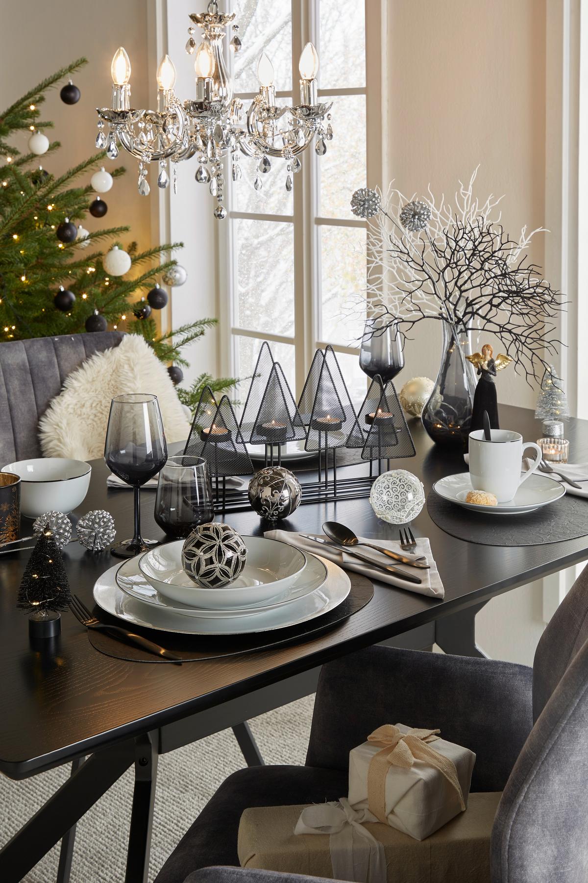 Weinglas Mit Smokeeffekt Kavolin ca. 490 ml - Schwarz/Grau, Trend, Glas (6,4/22cm) - James Wood