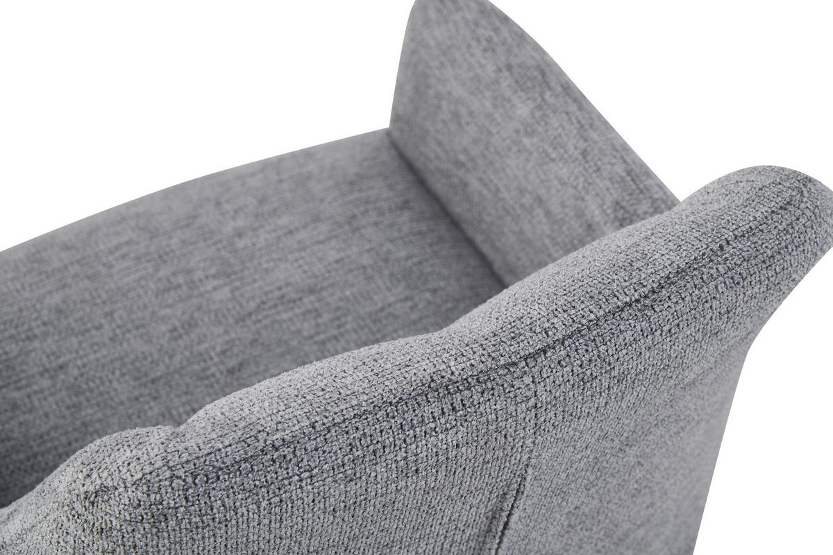 Stuhl-Set Bella Anthrazit B: 55 cm - Anthrazit/Schwarz, MODERN, Textil/Metall (55/82/62cm) - MID.YOU