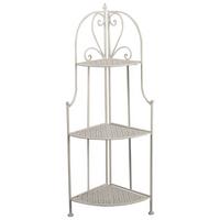 Regal Aus Eisen Nadim 2 B 34cm, Weiß - Weiß, MODERN, Metall (34/120/47cm)