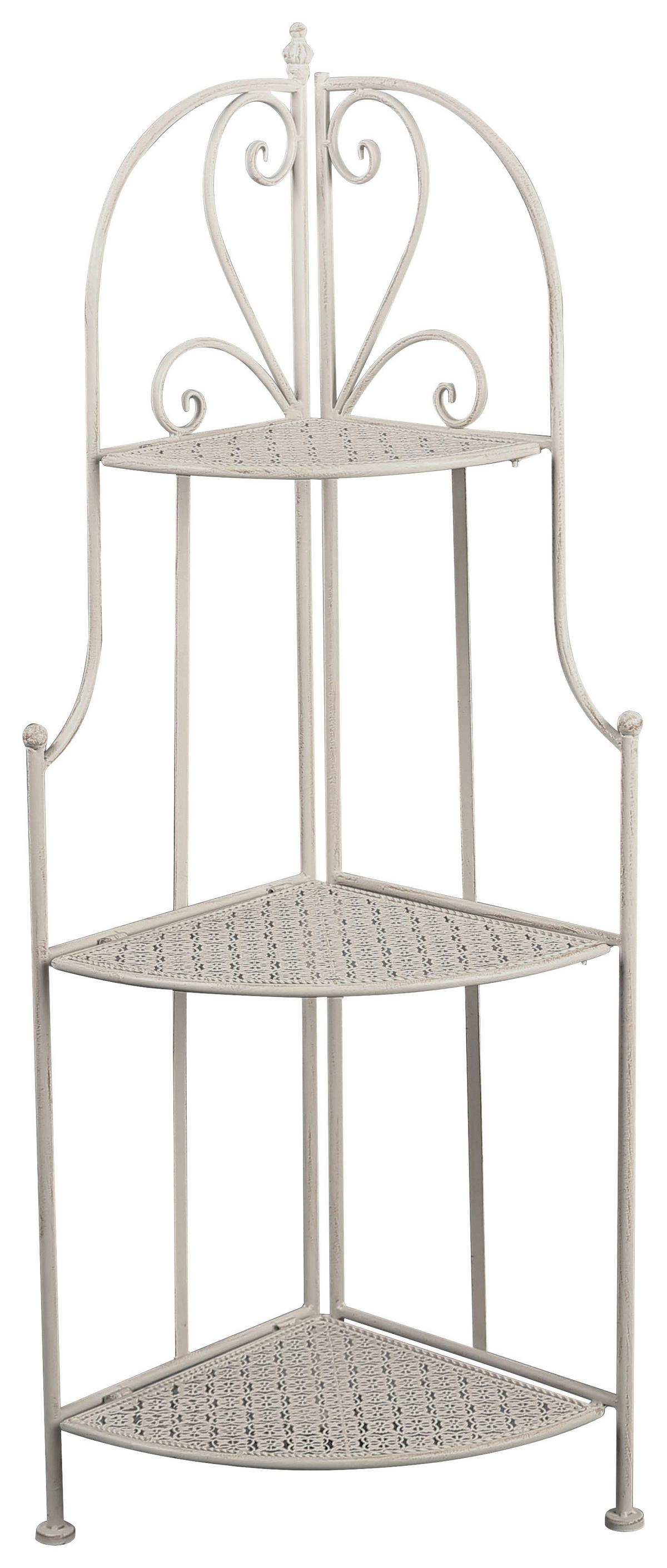 Polc Nadim 2 - fehér, Modern, fém (34/120/47cm)