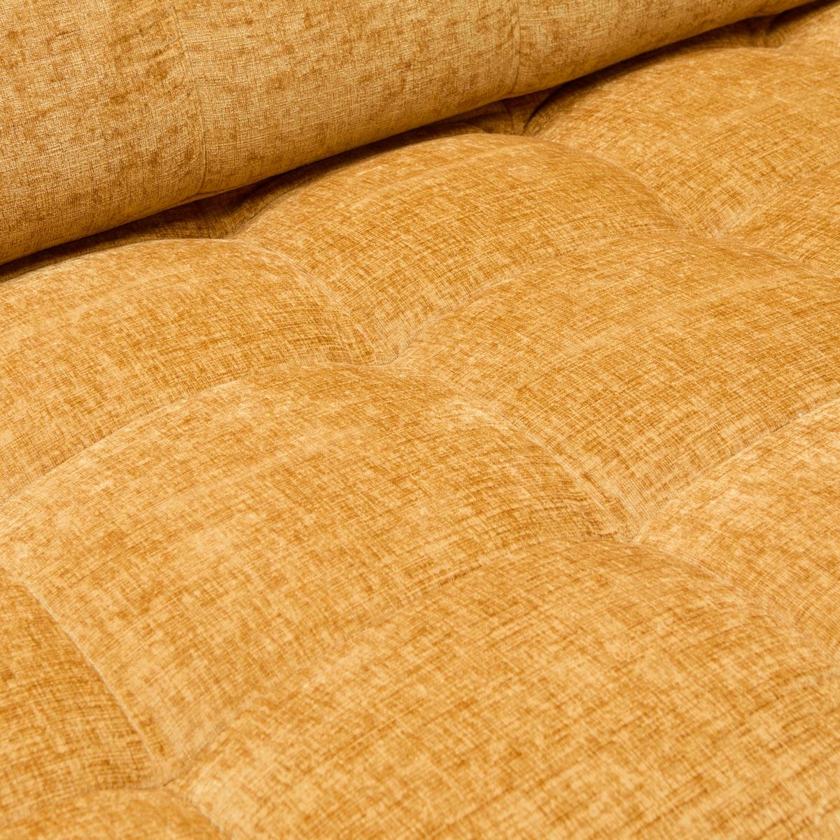 Rohová sedačka NEW YORK, levá, bronzová tkanina NILE - černá/bronzová, Moderní, kov/kompozitní dřevo (288/87-104/261cm) - Premium Living