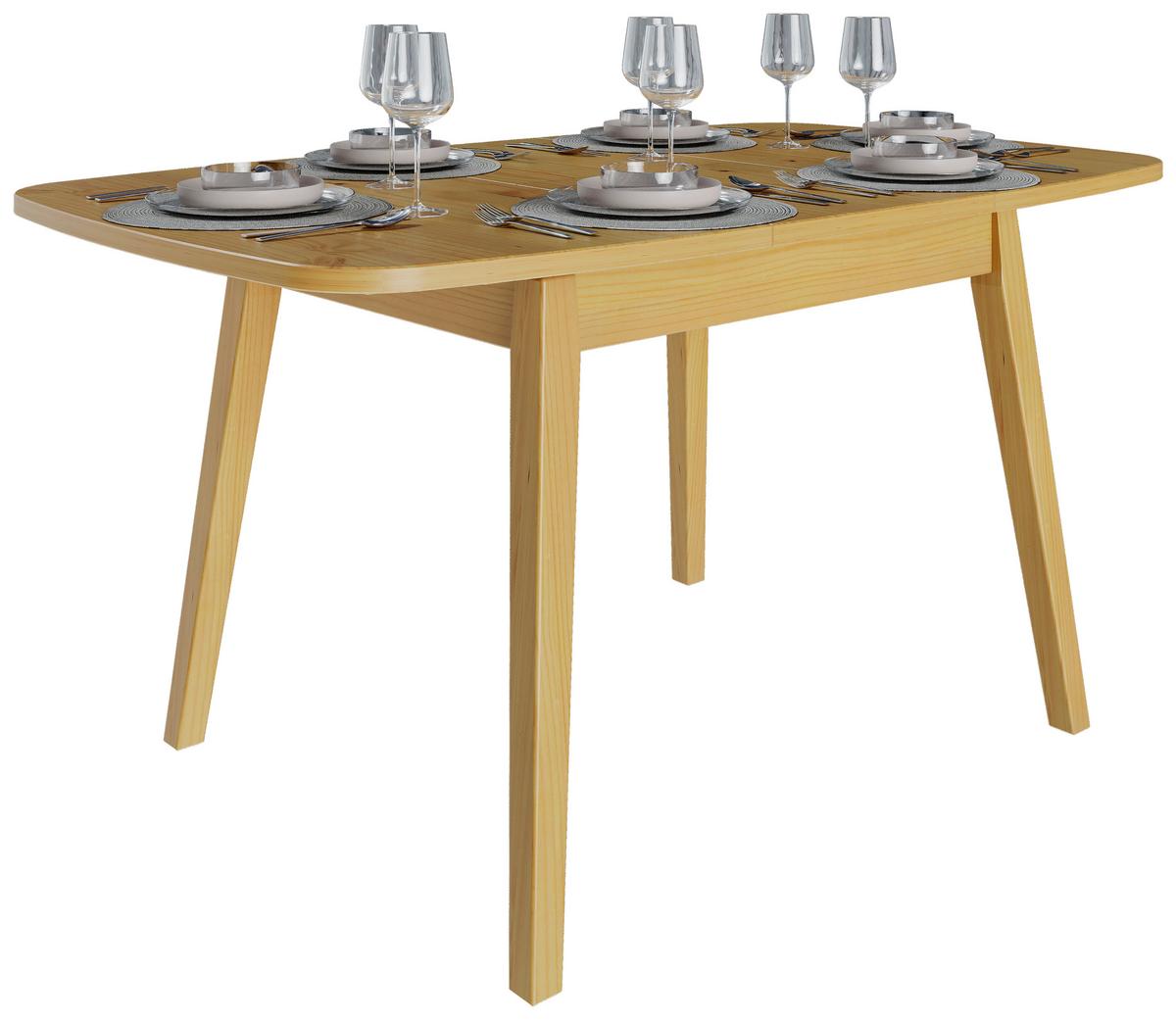 Esstisch Claudia Natur - Naturfarben, MODERN, Holz (110/90/76,5cm) - MID.YOU