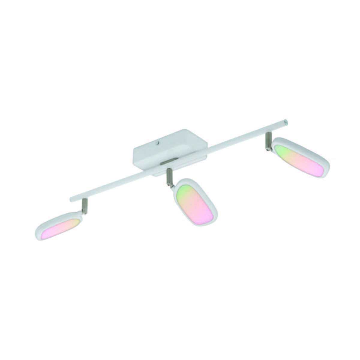 LED-Deckenleuchte Palombare- Connect L: 59 cm Farbwechsler - Weiß, Design, Kunststoff/Metall (8/59cm) - Eglo