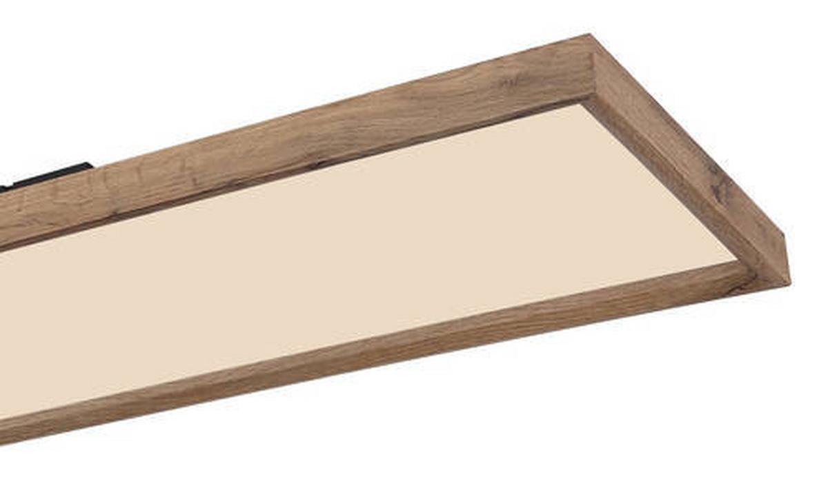 Led-deckenleuchte 41595d5 - Opal/Naturfarben, Natur, Holzwerkstoff/Kunststoff (120/30/8,5cm) - Globo