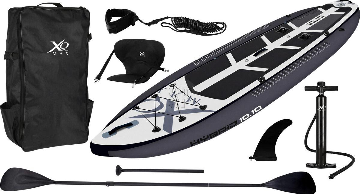 Stand-Up Paddle Board für Angler schwarz/Grau/Weiß - Schwarz, LIFESTYLE, Kunststoff (330/99/15cm)