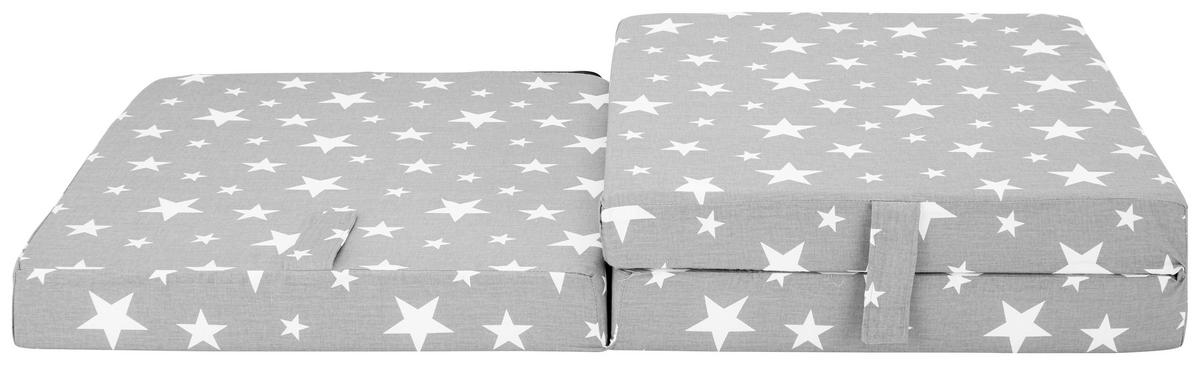Skládací matrace STARS šedá - šedá, textil (62/185cm)
