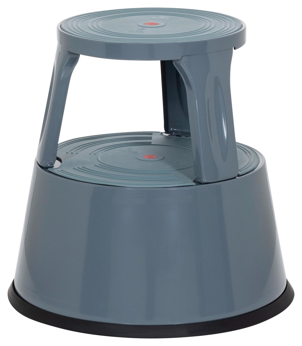 Tritthocker Tio-M II Dunkelgrau - Dunkelgrau, MODERN, Kunststoff/Metall (43/43/43cm) - MID.YOU