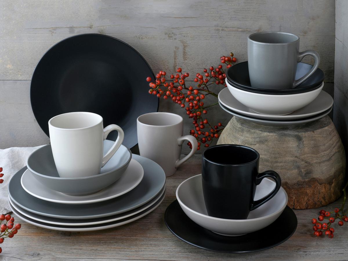 Kombiservice 25831 Manhattan - Taupe/Creme, Basics, Keramik - Creatable