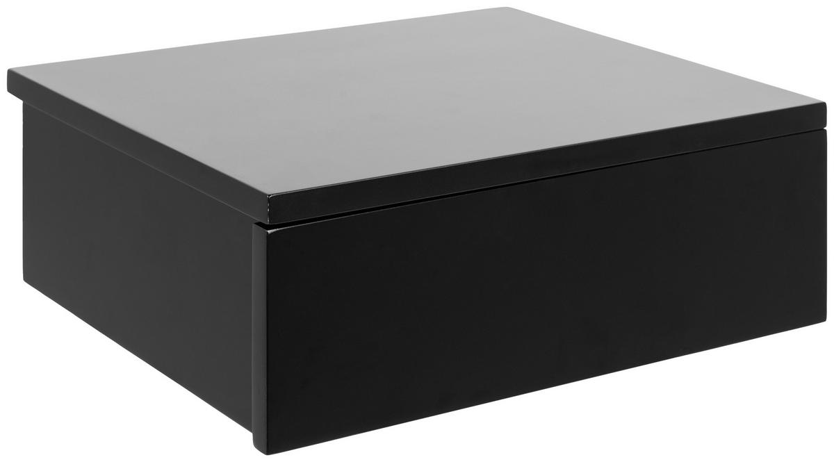 Éjjeliszekrény Avignon 37/13cm - fekete, Modern, faalapú anyag (37/13/32cm) - MID.YOU