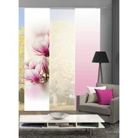 Vorhang mit Paneelwagen Magnene 60x245 cm Rosa - Rosa, Basics, Textil (3x60/245cm)