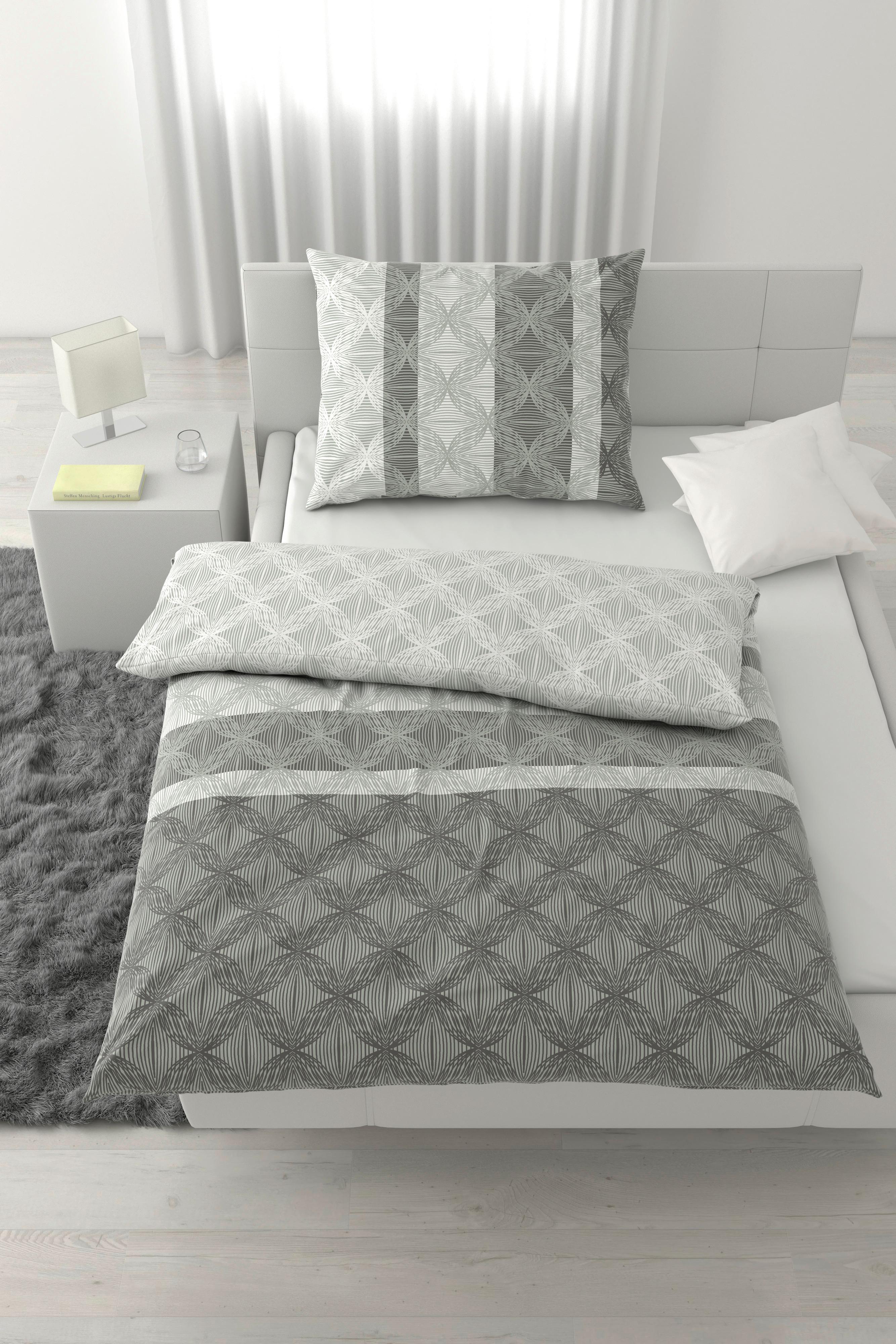 POVLEČENÍ CARLOS - šedá, Moderní, textil (140/200cm) - Mömax