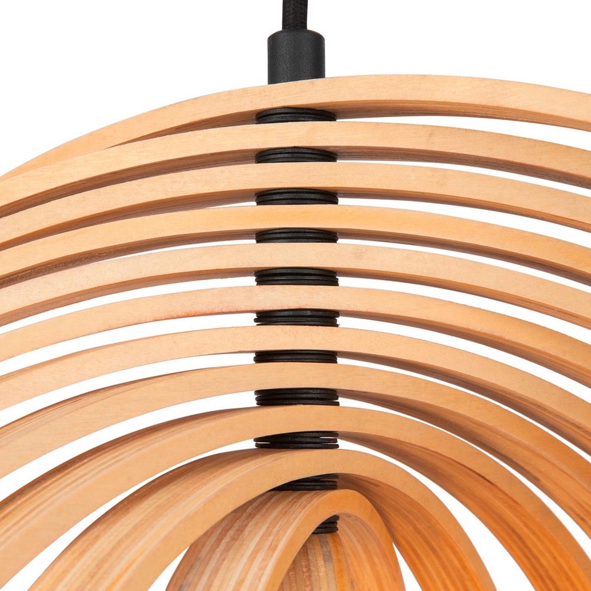 Pendelleuchte Roots - Beige/Schwarz, MODERN, Holz/Metall (50/62,5cm) - MAYTONI