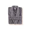 Bademantel Amira Polyester Unisex Anthrazit Flauschig - Anthrazit, KONVENTIONELL, Textil (S-XLnull) - Ondega