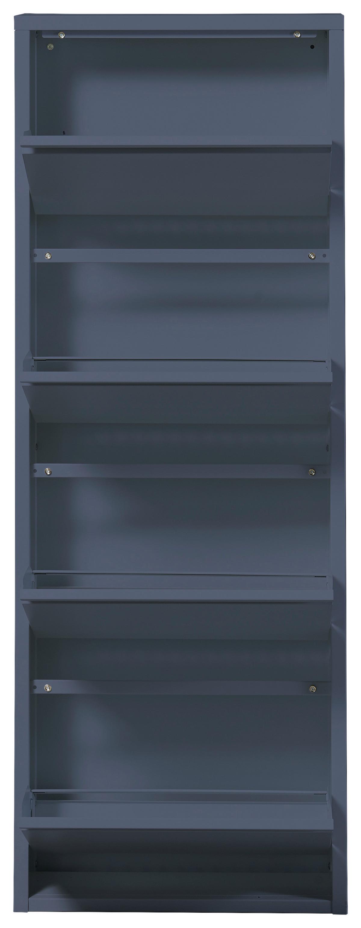 VÝKLOPNÁ SKRINKA NA TOPÁNKY BERT BLAU - modrá, Modern, kov (51/137/16cm) - Boxxx