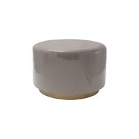 Hocker Artisse 250 Grau/goldfarben D: 51,5 Cm - Goldfarben/Grau, Design, Metall (51,5/43cm) - Kayoom