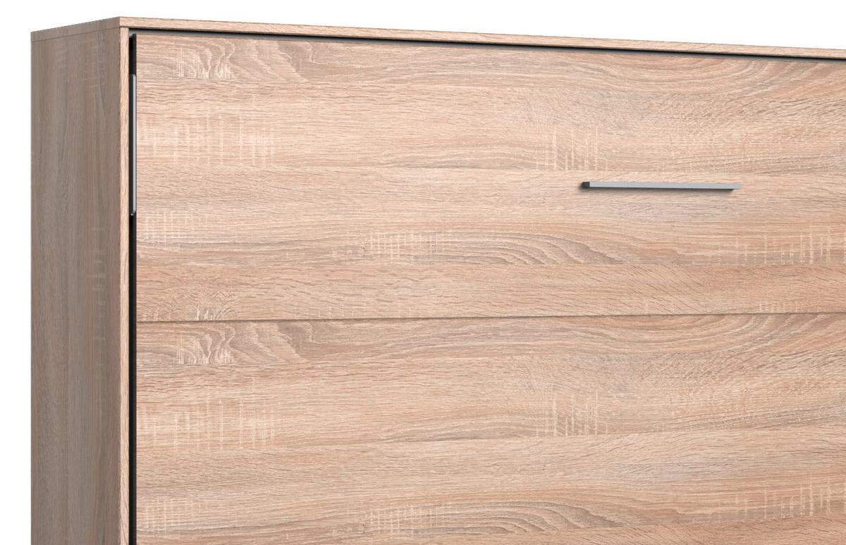 Schrankbett Mit Lattenrost 140x200 Juist Eiche Dekor - Eichefarben, KONVENTIONELL, Holz/Holzwerkstoff (140/200cm) - MID.YOU