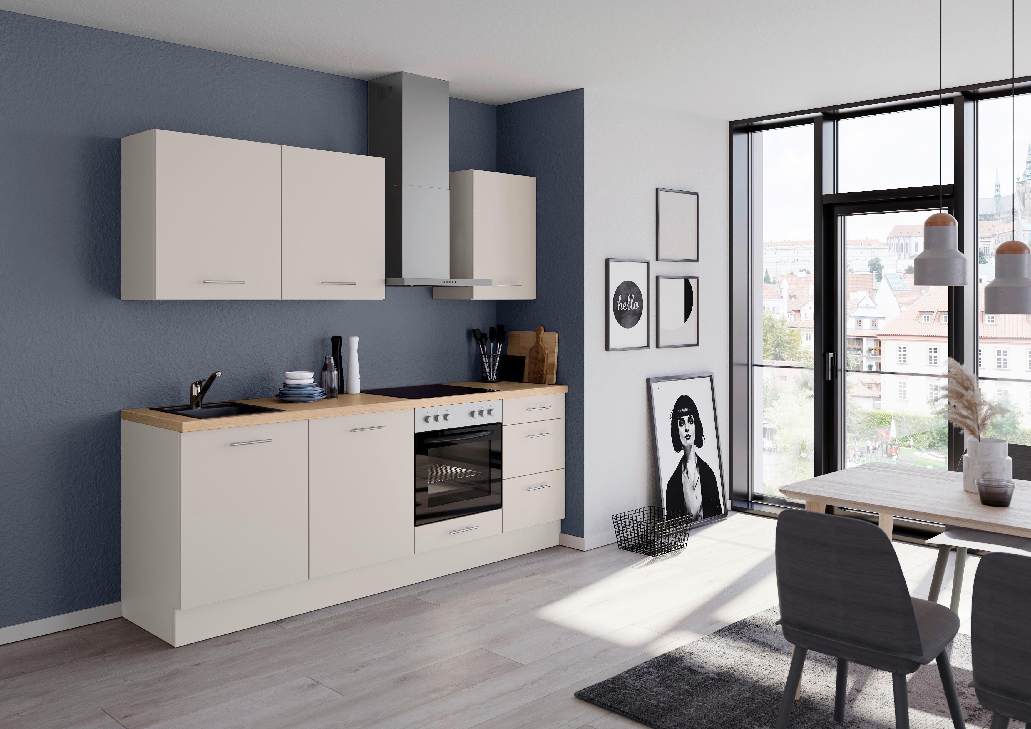 Küchenleerblock Ip3150 - Eichefarben/Magnolie, Design, Holzwerkstoff (230cm) - Impuls