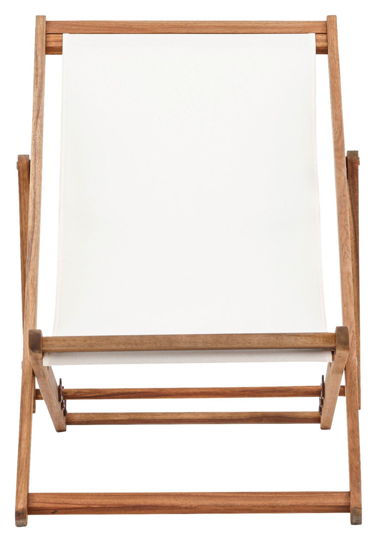 Strandsessel Peachy - Beige/Naturfarben, KONVENTIONELL, Holz/Textil (57/80/105cm) - Gardenson