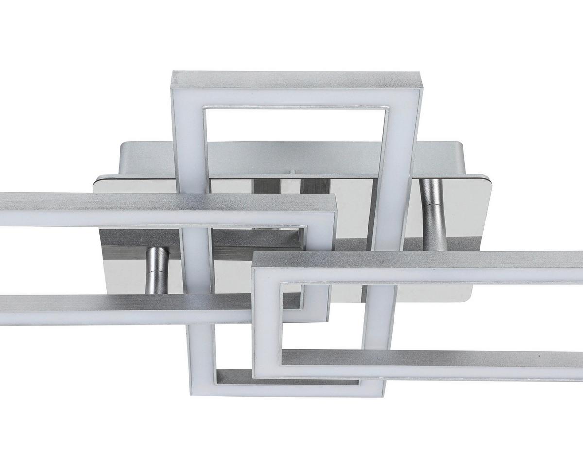 STROPNÉ LED SVIETIDLO OMIE - chrómová/strieborná, Modern, kov/plast (63,5/34/8cm) - Mömax